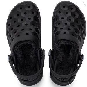 Joybees Varsity Lined Clog Trendsetter Black Gitter/Black W5 Big Kids 3.5 NEW